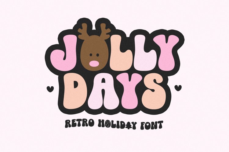 Jolly Days - Retro Christmas Font