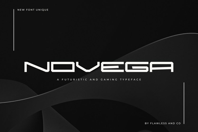 Novega - Futuristic & Game Font