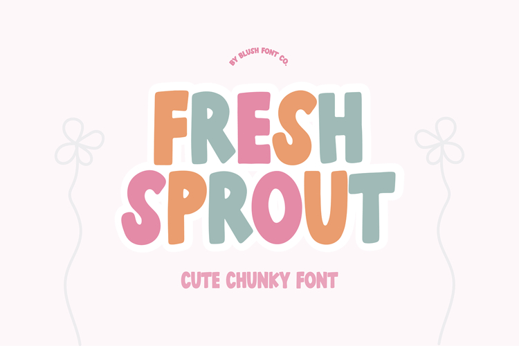 FRESH SPROUT Chunky Bold Display Font