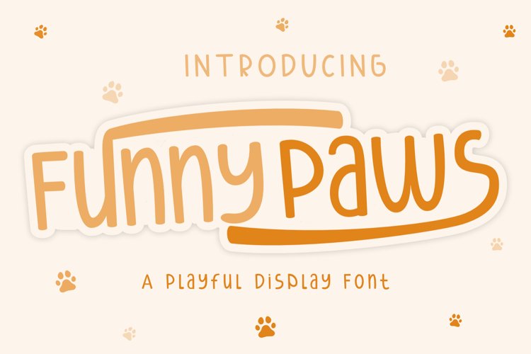 Funny Paws | A Playful Display Font