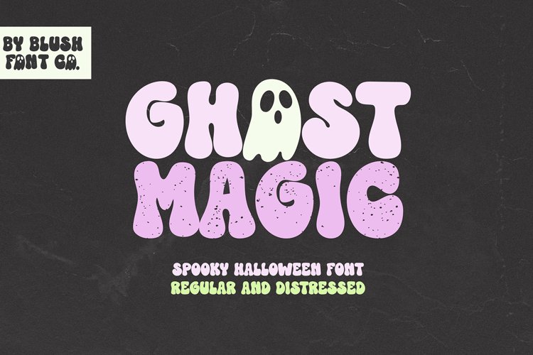GHOST MAGIC REGULAR - Ghost Retro Halloween Font