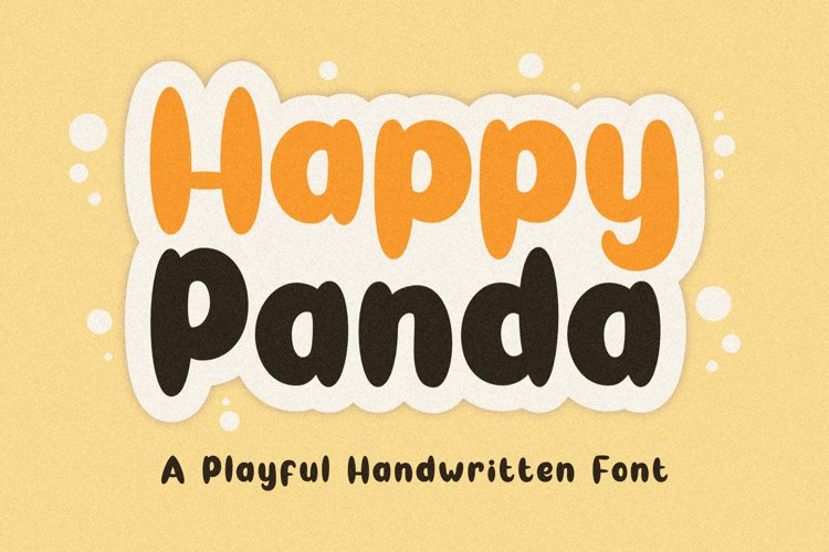 Happy Panda | A Bold Playful Font