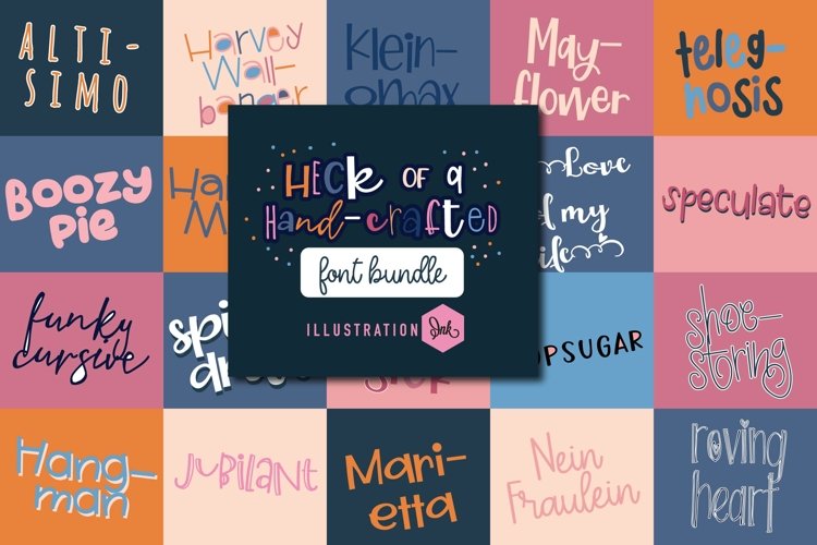 Heck of a Hand-Crafted Font Bundle