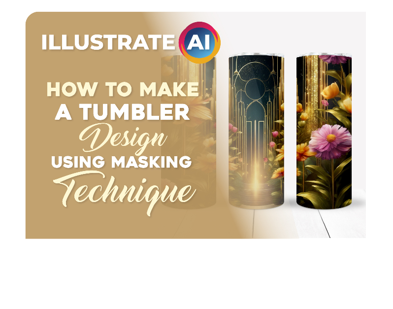 How to Make a Tumbler Design Using Masking Technique
