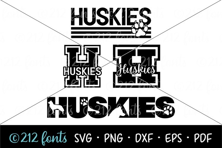 Huskies Mascot School Sports Team Graphics Bundle SVG PNG