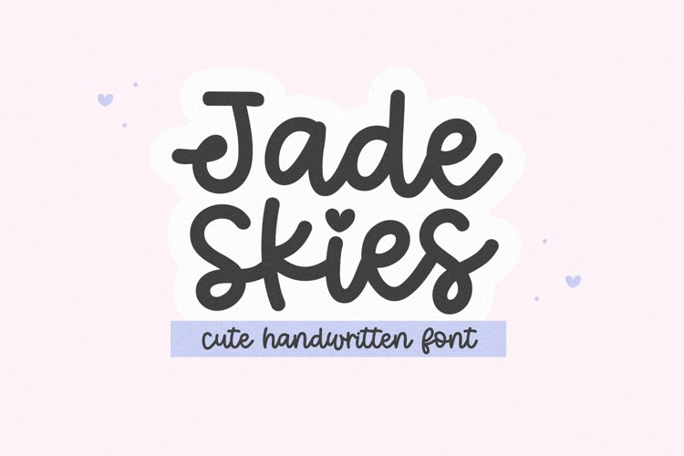 Jade Skies - Handwritten Script Font