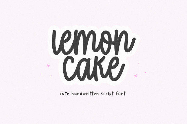 Lemon Cake - Cute Script Font