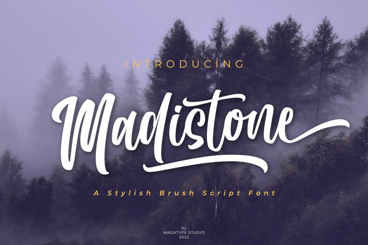 Madistone | A Stylish Script Font