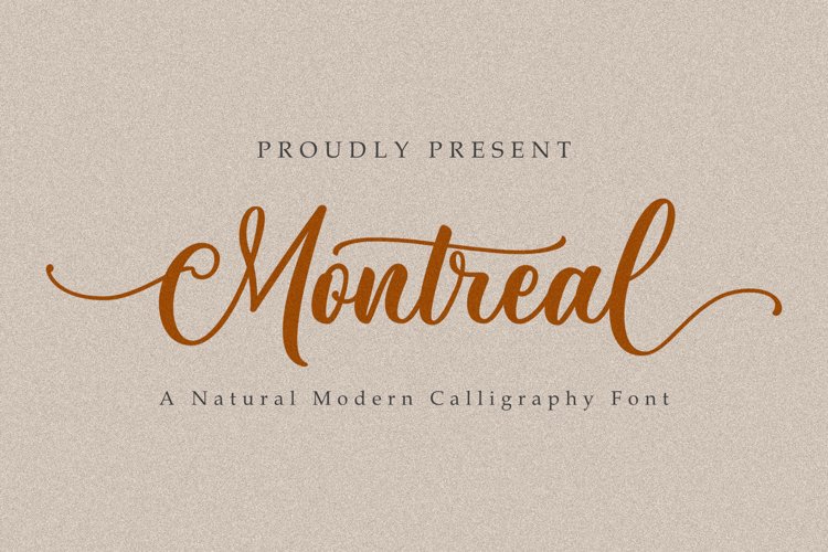 Montreal | A Stylish Brush Script Font