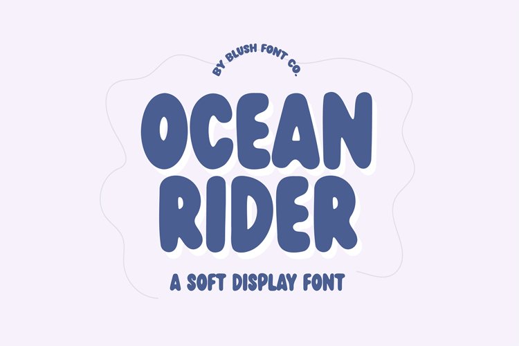 OCEAN RIDER- Bold Bubble Retro Display Font