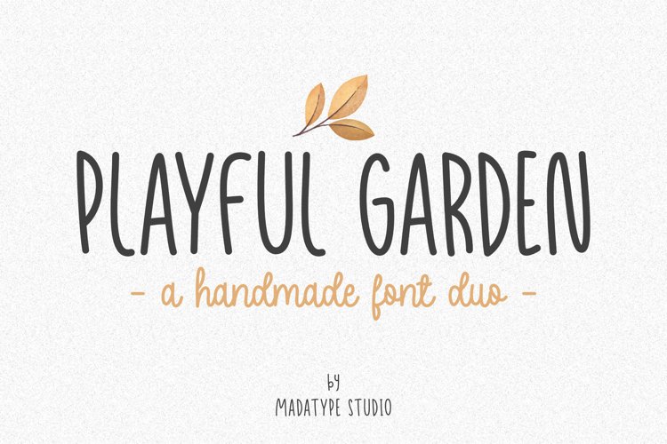 Playful Garden | A Simple & Fun Handwritten Font Duo