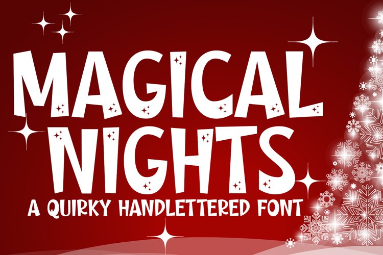 Magical Nights - A Quirky Handlettered Font