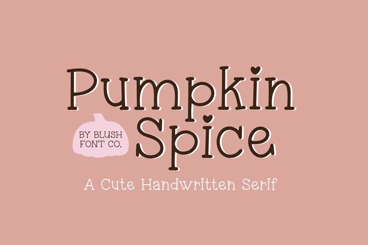 PUMPKIN SPICE Cute Planner Handwriting Font