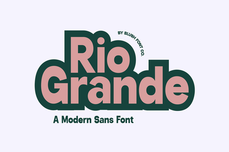 RIO GRANDE Bold Block Retro Font