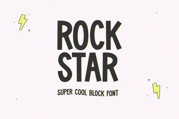 Rockstar - Cute Block Font