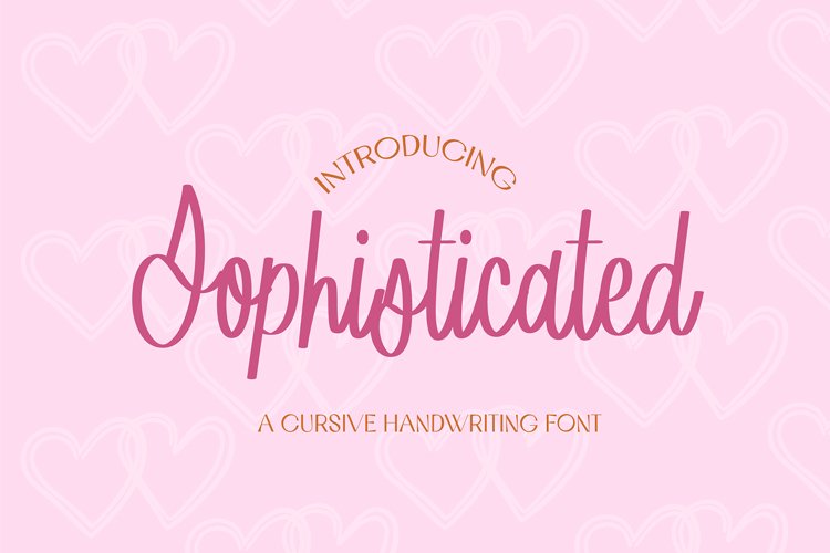 SOPHISTICATED Cursive Brush Handwriting Font