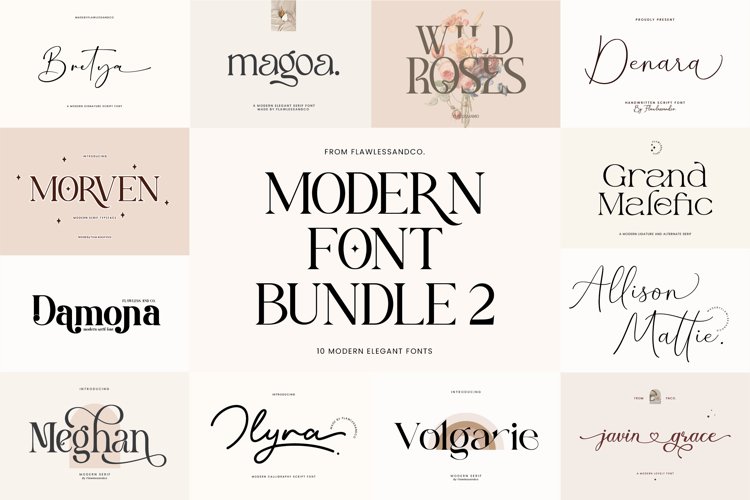 Modern Font Bundle 2