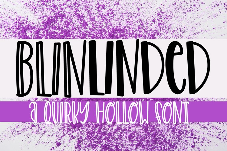 Blinlinded - A Clean Quirky Font