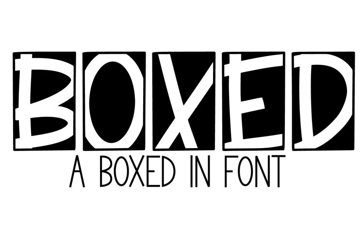 Boxed - A Hand Written Marker Font in Boxes