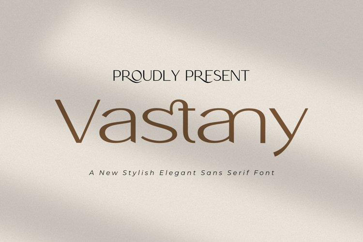 Vastany | A Stylish Sans Serif