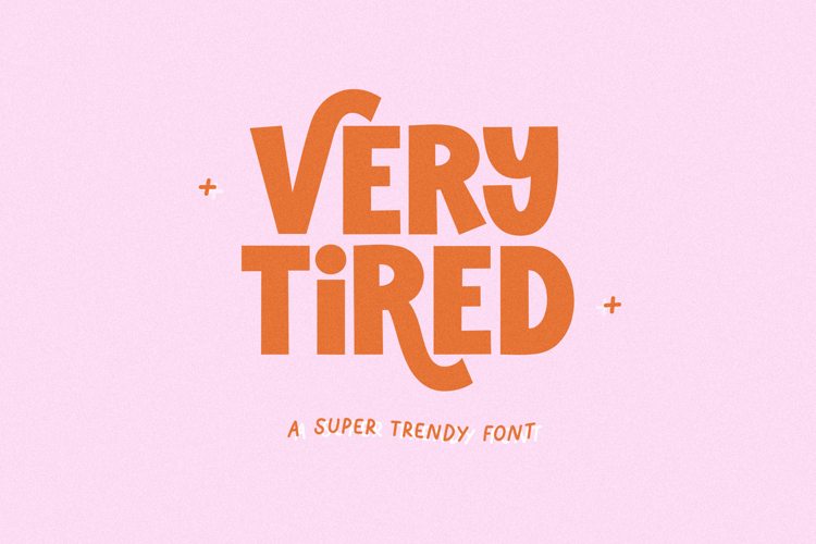 Super Tired - Trendy Retro Font