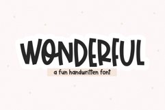 Wonderful - A Bold Handwritten Font Product Image 1